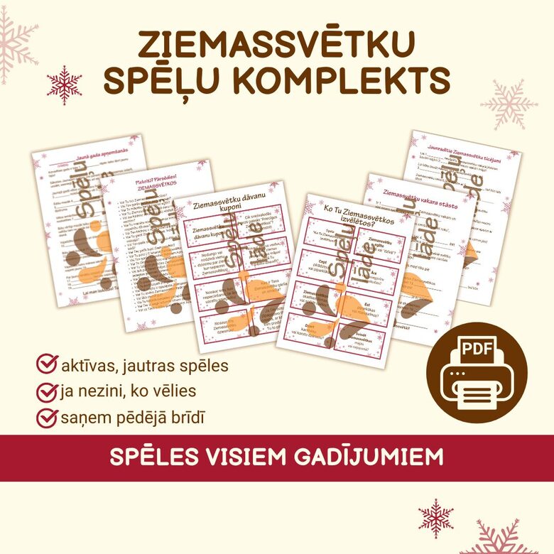 ZIEMASSVĒTKU SPĒĻU KOMPLEKTS